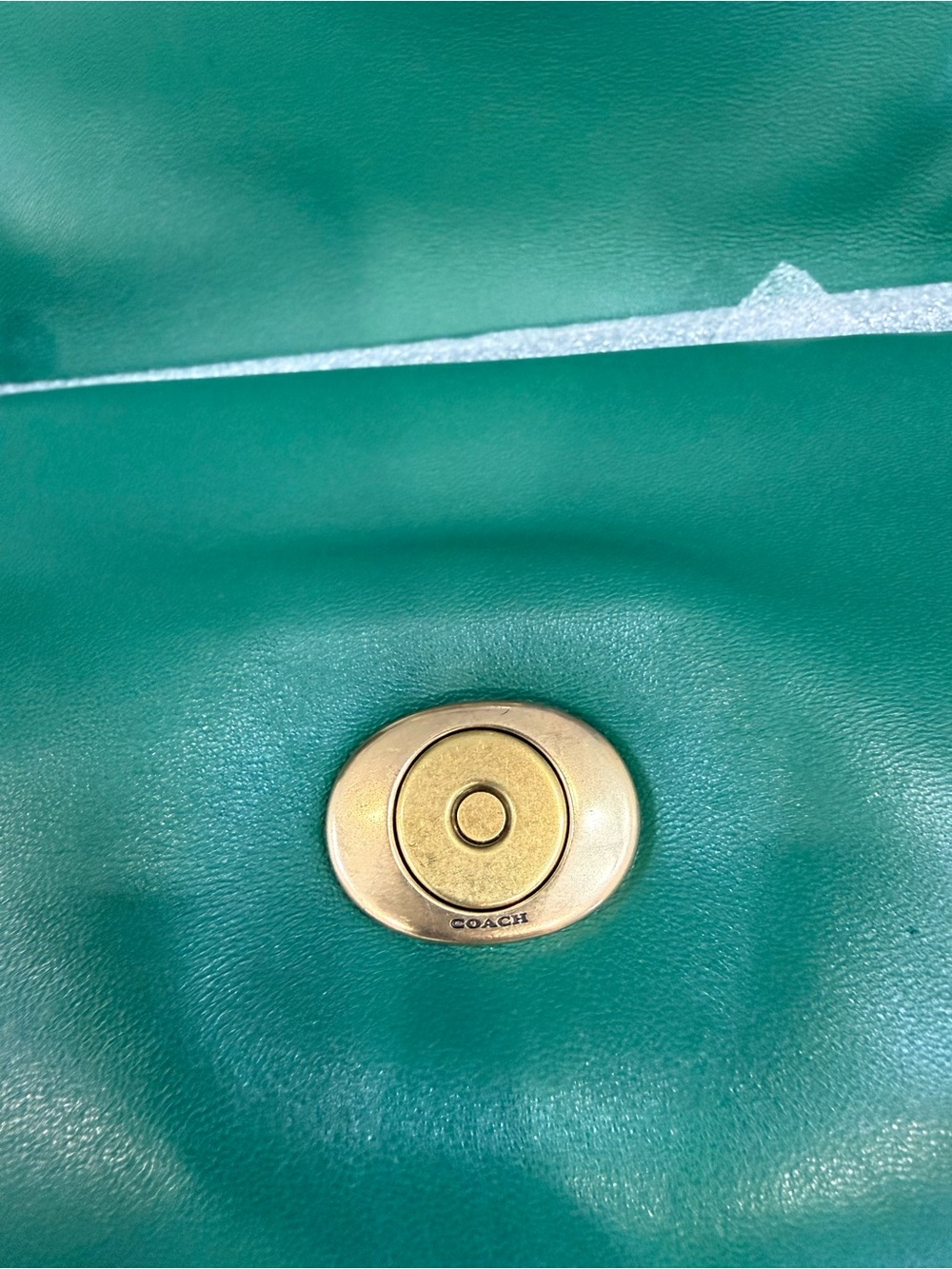 Coach Pillow Tabby Shoulder Bag 26 Green - Picture 9 of 11